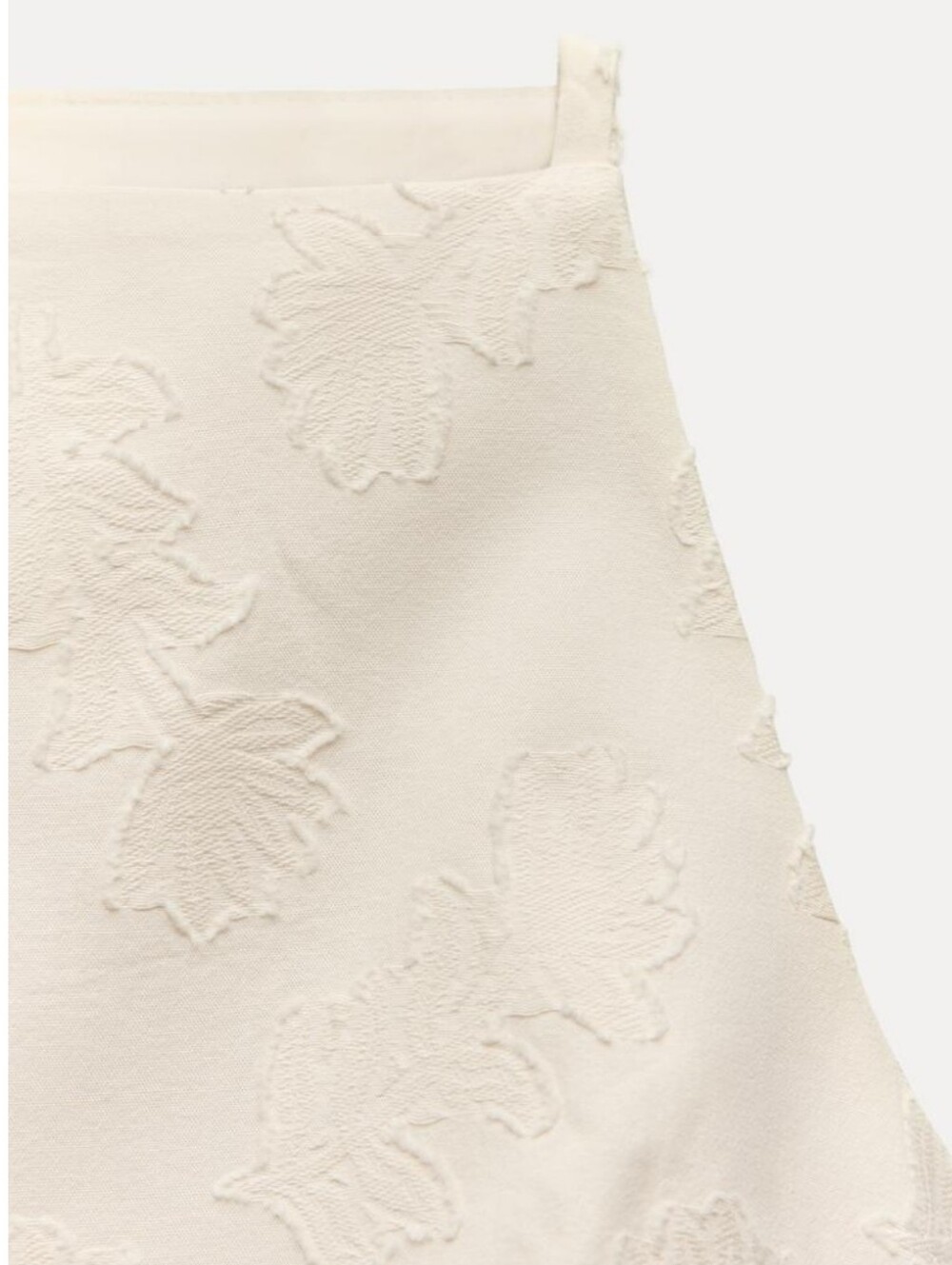 NWT ZARA Jacquard Floral Embroidered Sleeveless Shift Dress Size XS Cream Ivory - Picture 7 of 16